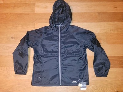 NEW Eddie Bauer Rippac Wind Jacket Womens Size XL Black NWT