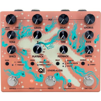 Walrus Audio Qi Etherealizer MultiEffects Pedal Terracotta