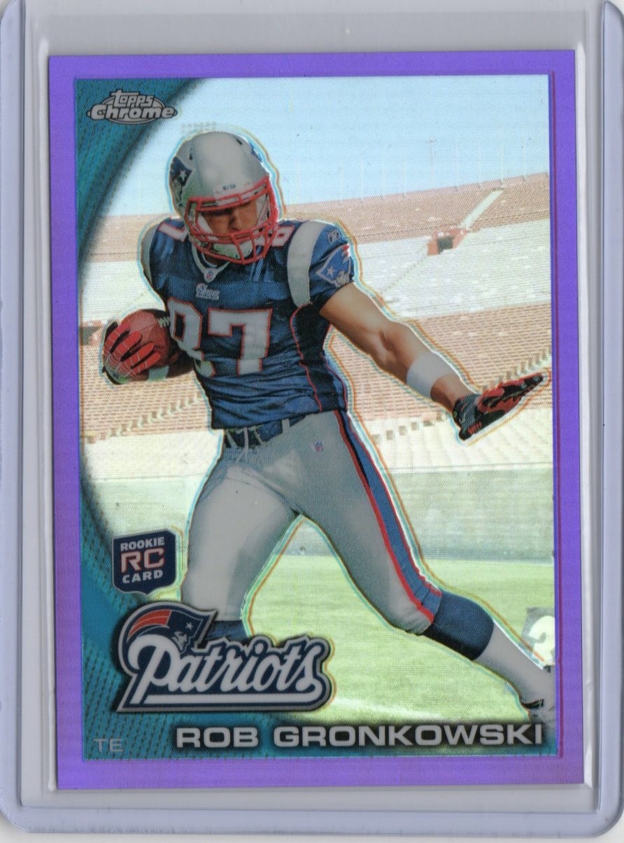 2010 Topps Chrome - Rob Gronkowski #C112 Purple Refractor /555 (RC)
