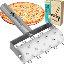 Professional Pizza Dough Docker Stainless Steel Pizza Roller with Spikes Pastry