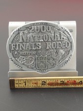 Hesston 2000 NFR National Finals Rodeo Pewter-Tone 3.75" Western Bull Rider