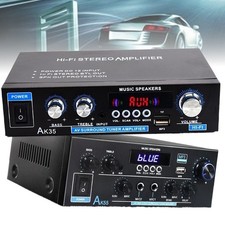 AK35 AK55 Stereo Amp 200W/450W   2.0 Channel Bass/Treble Car  Home Receiver New