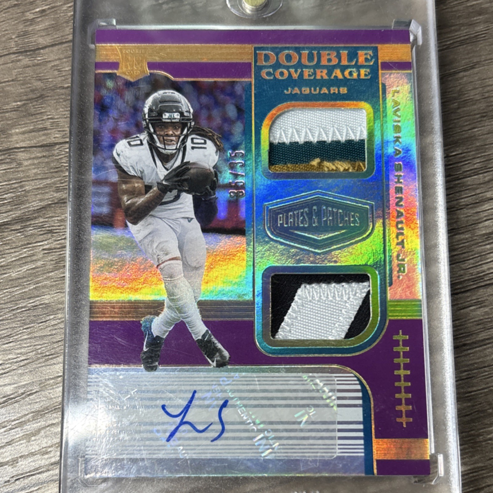 Laviska Shenault Jr. Panini Plates & Patches Rookie Patch Autographs #LS Base