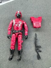 Vintage GI JOE Crimson Guard COBRA Elite Trooper With ACCESSORIES 1985