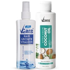 VCare Ayurvedic Hair Growth Oil Coconut Oil 100ml Combo for Women