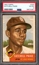1953 Topps #220 Satchel Paige PSA 4 Vintage SP HOF Baseball Card (2361)