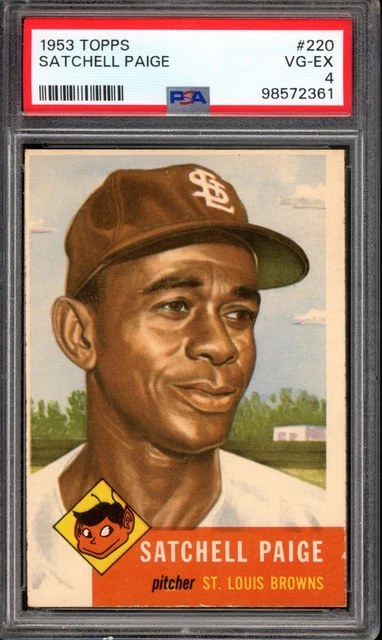 1953 Topps #220 Satchel Paige PSA 4 Vintage SP HOF Baseballkarte (2361)
