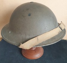 WW2 British Expeditionary Force-era Brodie MK-II Combat Steel Helmet Dated 1939