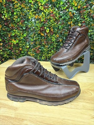Timberland Euro Dub Hiker Boots Chocolate Brown Leather Y2K RARE Classic Men 11