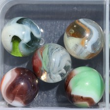 Lot of 5 Vitro Agate MARBLEs MIBs NM and M FREE Shipping