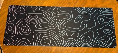 XL Topology Gradient Mouse Pad 31.5''x11.8'' Desk Mat Gaming Pad