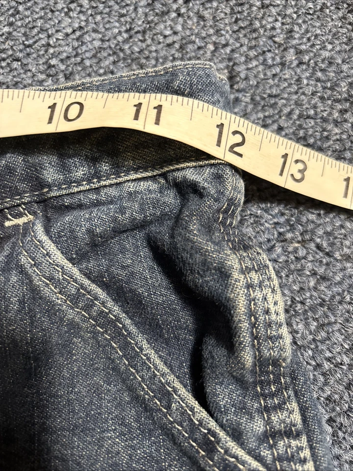 Винтажные джинсовые шорты для мальчиков Wrangler Carpenter хлопок Мексика 10 универсальные Y2K - Изображение 3 из 4