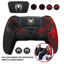 Silicone Cover Skin Case for PS5 Controller with Thumb Grips  Touch Pad Sticker
