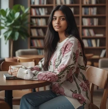 Show Me Your Mumu Bonfires Sweater Cora Louise Flowers Cottagecore Bohemian XL