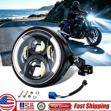 7 Inch Led Round Motorcycle Headlight Hilow Beam For Harley Honda Suzuki Yamaha
