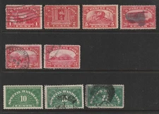 U.S. Early Parcel Post(6) & Special Handling(3) - Issues of 1913 thru 1928