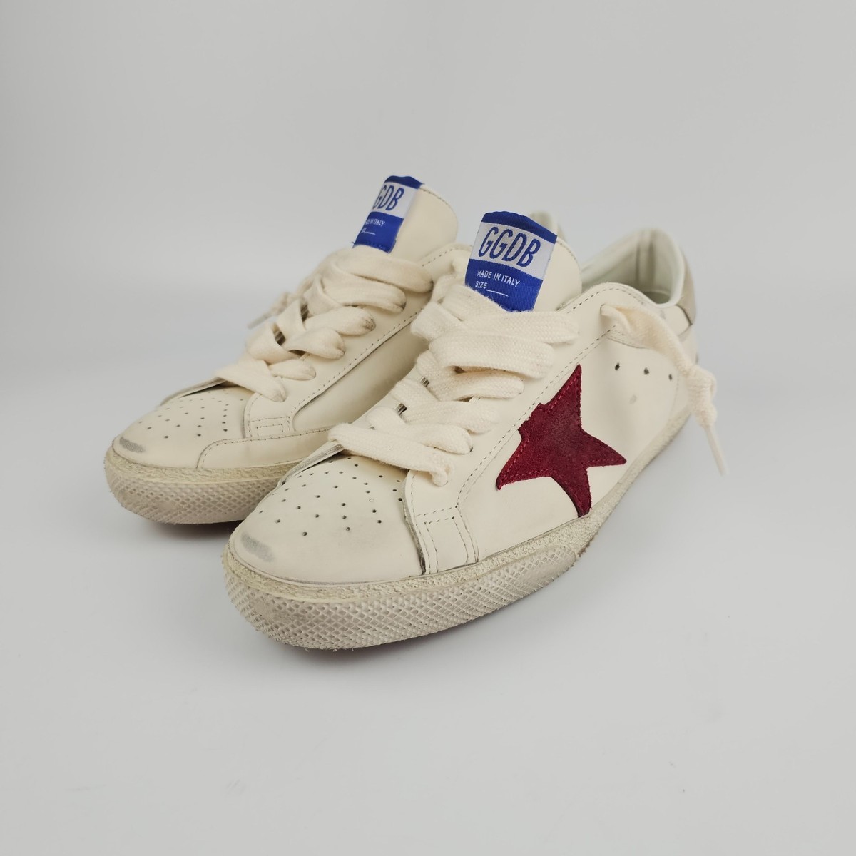 GOLDEN  ゴールデングース　ホワイト/レッド スニーカー GOLDEN GOOSE Super Star Men's White/Red Sneakers New | eBay
