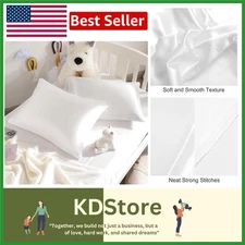 Luxury Satin Toddler Pillowcases (2-Pack) – Soft, Cooling, & Fade-Resistant