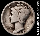 1927 Silver Mercury Dime - Scarce  Better Date  No Reserve  #G8762