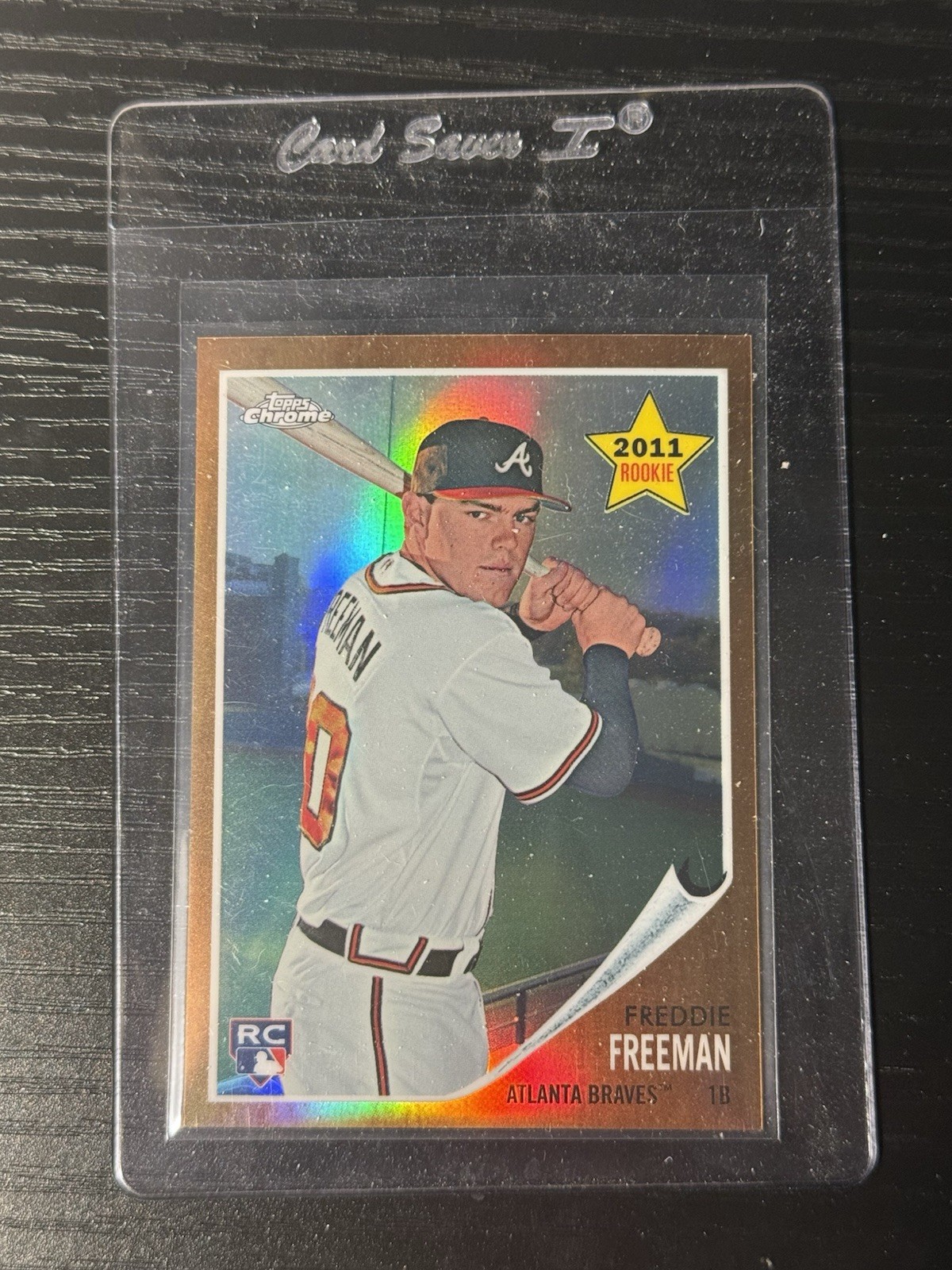 2011 Topps Heritage - Chrome Freddie Freeman #C113 Refractor /562 (RC)