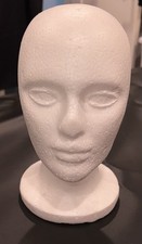 White foam mannequin head #mannequinhead #foamhead #display