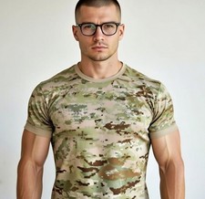 Digital Camo Tactical T-Shirt 100 Cotton   Military Camouflage Short Sleeve