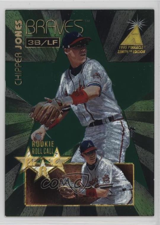 1995 Pinnacle Zenith Edition Rookie Roll Call Chipper Jones #3 HOF s1i
