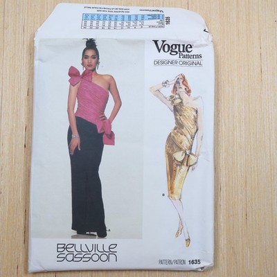 Vogue Patterns Designer Original 1635 Bellville Sassoon Size 10 Cut