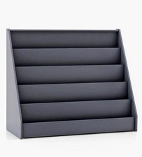 5 Tier Wooden Toddler Book Shelf  Stand  With Deep Compartments