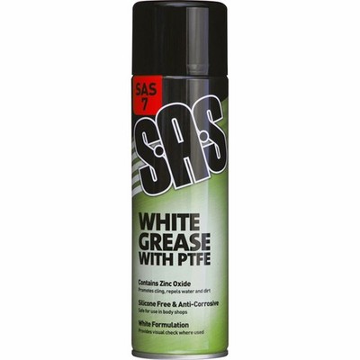 Weißes Fettspray mit PTFE 500ml x 6 Aerosol SAS7 silikonfrei