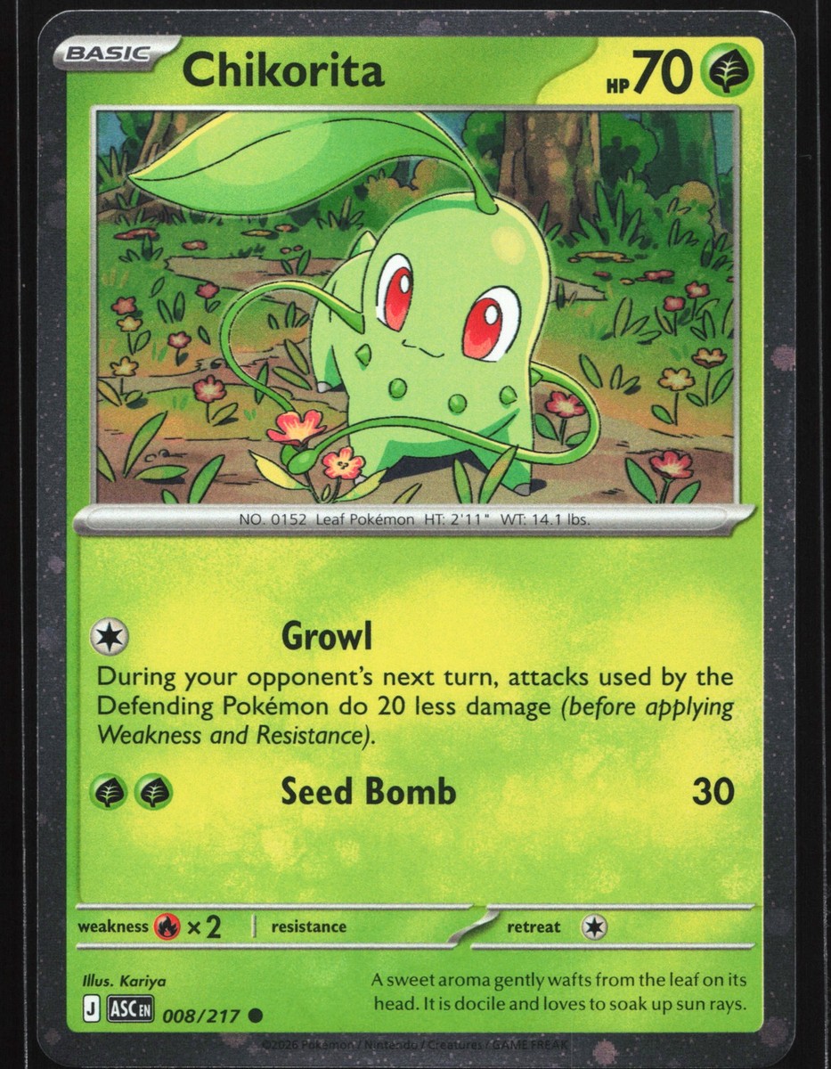 chikorita pokemon card price Buy #222/XY-P shuffle your deck Chikorita Card Prices & Value