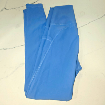 WILO The Label Ribbed High Rise Pocket Ankle Leggings Blue Women s XS