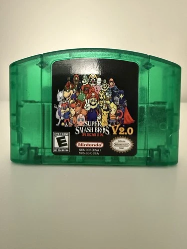 Super Smash Bros Remix 2.0.0 (Nintendo 64) Latest Release - US Seller (Green)