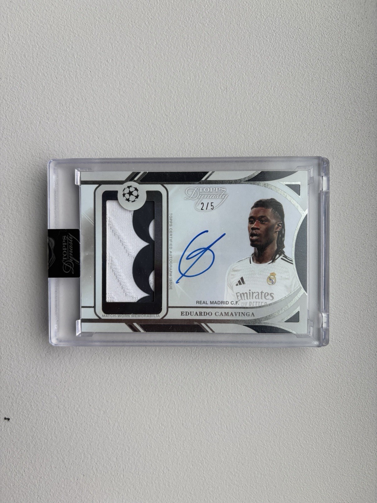 2025 TOPPS DYNASTY EDUARDO CAMAVINGA MATCH WORTH AUTO PATCH /5 SEALED FRANCE