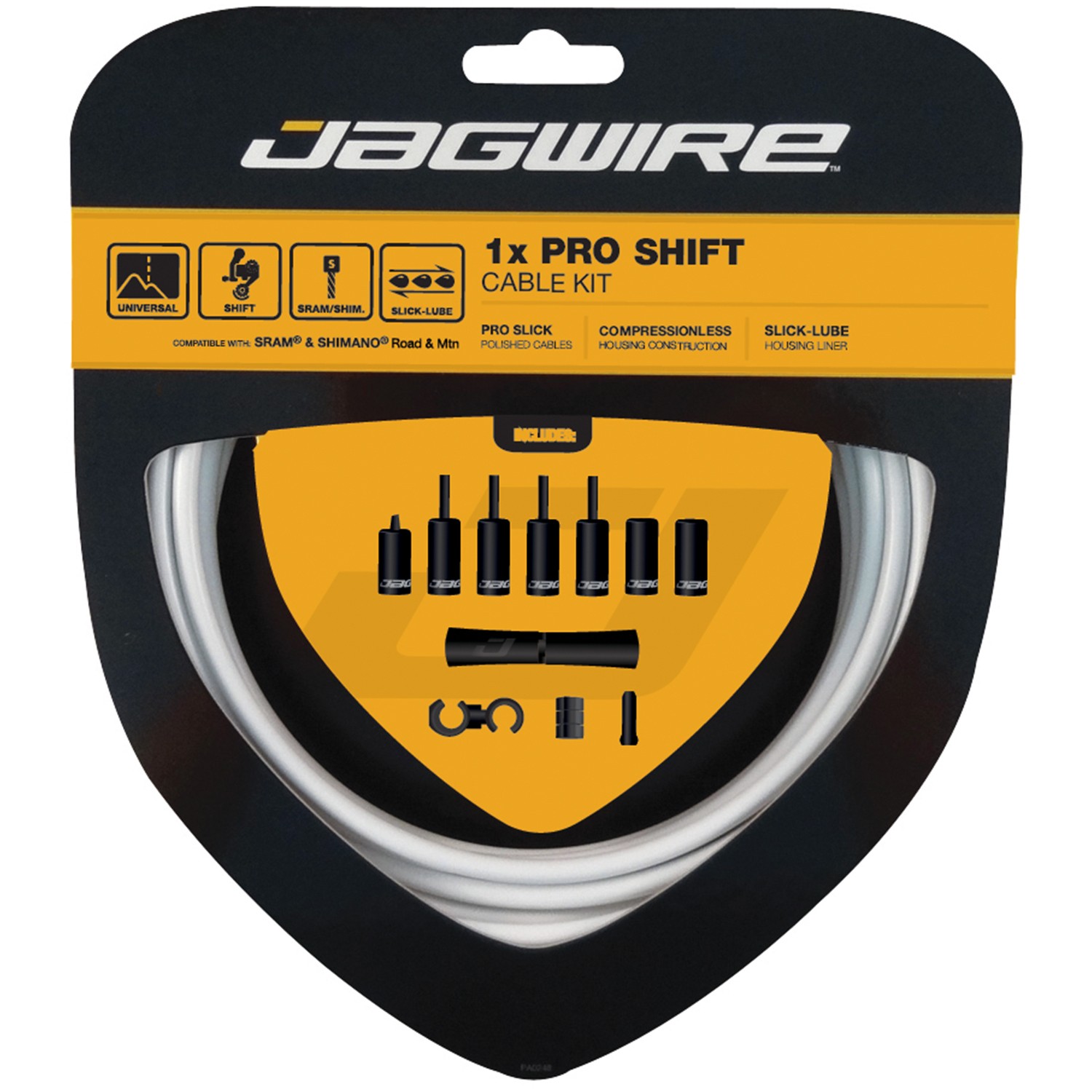 Kit de transmission 1X Pro Shift blanc pour derailleur de velo