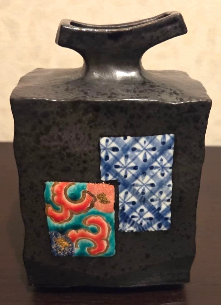 陶瓷多色老式原版古董日本花瓶| eBay