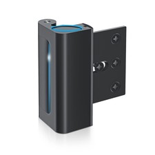 Door Reinforcement Lock Withstands 800lbs of Force - Black Extra Proof Door L...