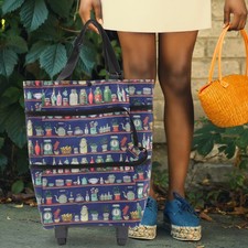  Carrello Richiudibile Carrellino Pieghevole Della Spesa Con Ruote