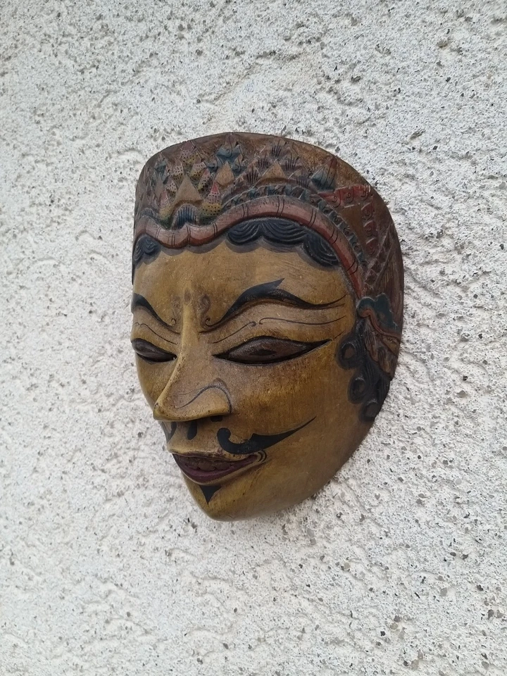 Ancien masque de théâtre Japonais JAPON ? époque ? N° 1 - Photo 2/4