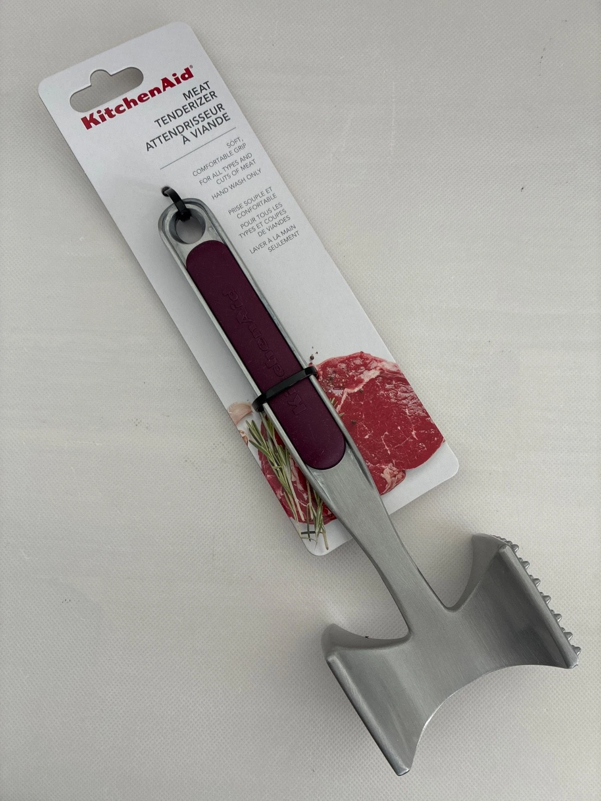 New KitchenAid Beetroot Plum Boysenberry HBRA Meat Tenderizer Pounder
Opens in a new window or tab
