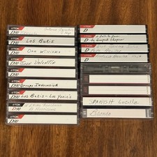 Mixed Lot Of 18 Used Cassette Tapes TDK D90 - TDK D60 - Sony HF - Maxell UR