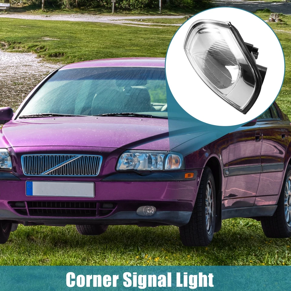 Par de luces de señal de giro transparentes para Volvo S80 1999-2006 Foto 2 de 4