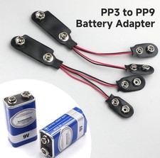 (5PCS) PP3 to PP9 Battery Adapter 9 V for Vintage Transistor Radios 