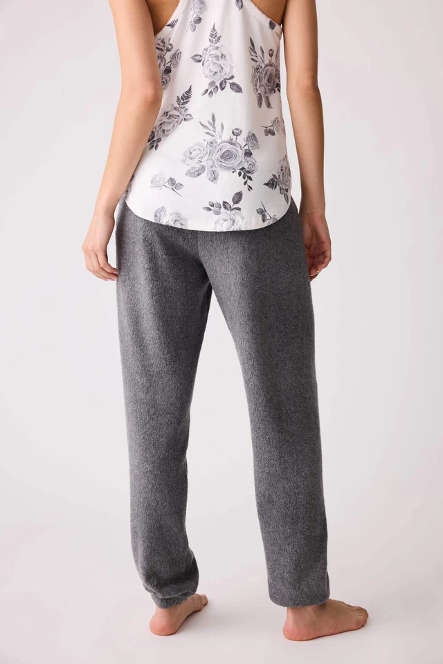 Calça lounge PJ Salvage carvão escuro sensação amada faixas RRFLP2 - Imagem 3 de 4