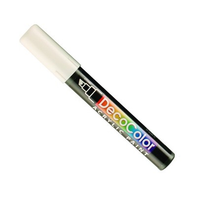 Uchida 315-C-0 Marvy Deco Color Chisel Tip Acrylic 1 Count (Pack of 1), White 