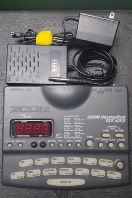 Zoom RT-123 RhythmTrak Drum  Machine, Power Supply & Foot Switch