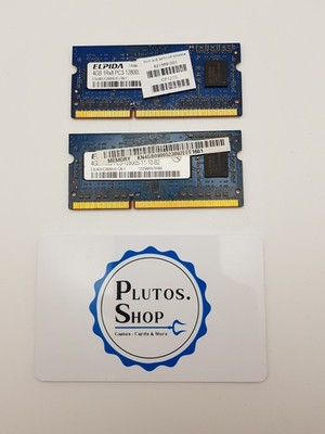 Elpida DDR3 8GB (2x4GB) Kit Laptop Notebook RAM - 1600MHz EBJ40UG8BBU0-GN-F