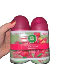2 Cans Air Wick Lush Honeysuckle & Rasberry A...