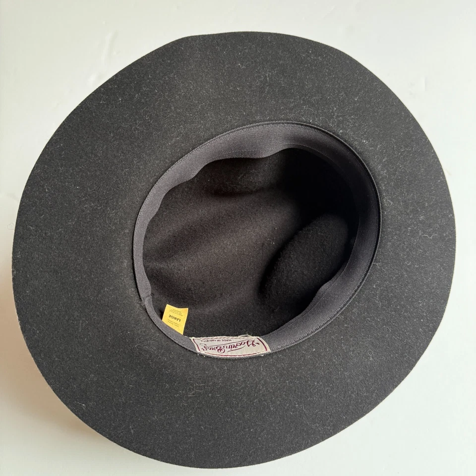 Sombrero Fedora Goorin Bros. Lana Negro - Talla Grande - Hecho en EE. UU. Foto 4 de 4