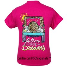 Girlie Girl Originals "Follow Your Dreams" 2435 Pink Short Sleeve T-Shirt